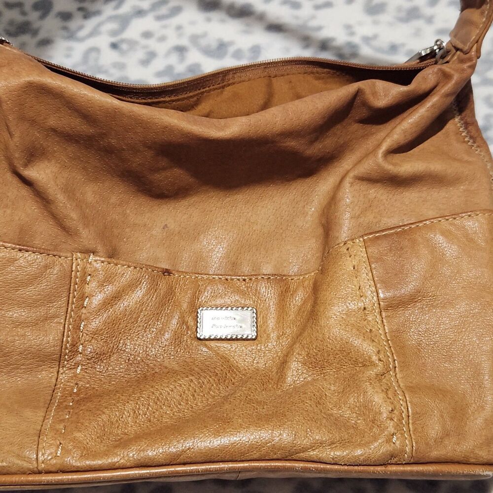 Frankie Johnnie Leather Handbag Size 12x8x5 Brown Shoulder Bag - Picture 14 of 16